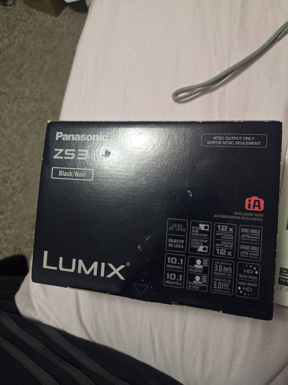 Panasonic Lumix ZS3 Camera - Black